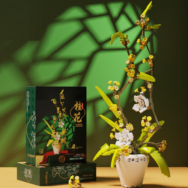 Bonsai Garden Lego - Mainan bangun Bonsai seri anggrek bunga