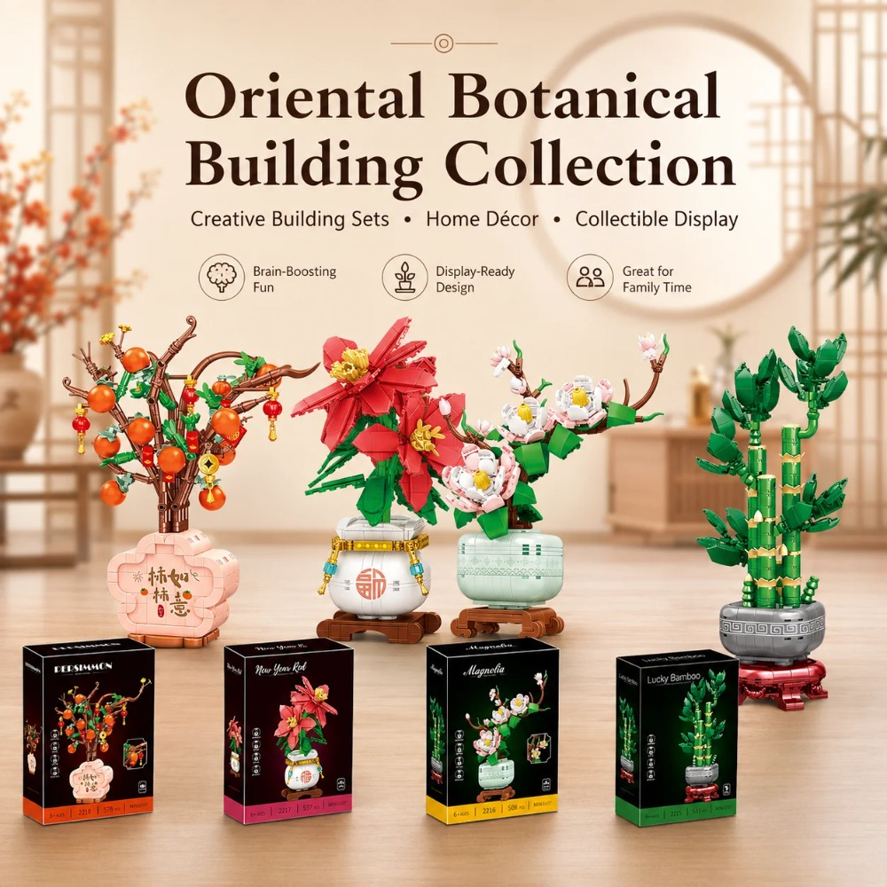Bonsai Garden Lego - Buket Bunga Anggrek Model Tanaman Bonsai