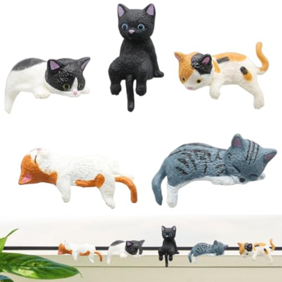 Japan Bonsai Garden - Figur Kucing Miniatur Lucu, Dekorasi Bonsai
