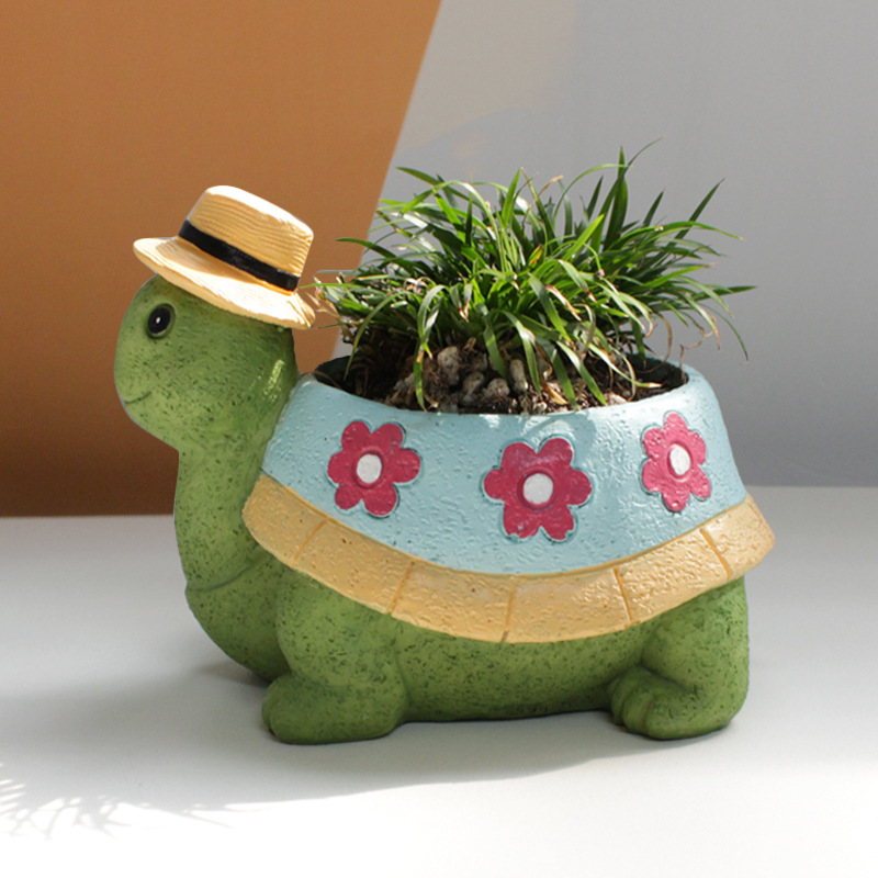 Bonsai Tree Zen Garden - Pot bunga kartun hewan sukulen, Pot