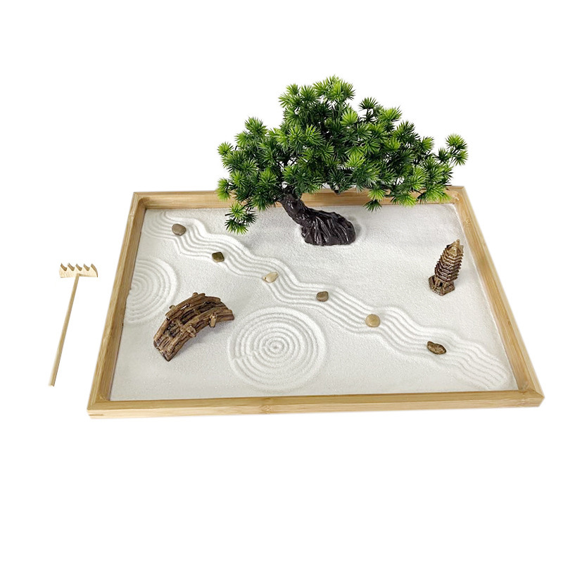 Bonsai Tree Zen Garden - Taman Zen Jepang untuk Meja dengan