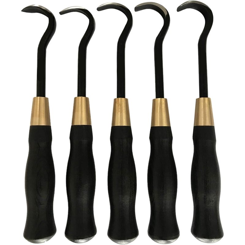Bonsai Tool Set - A74E-Bonsai Scraper Set Alat 5 Buah