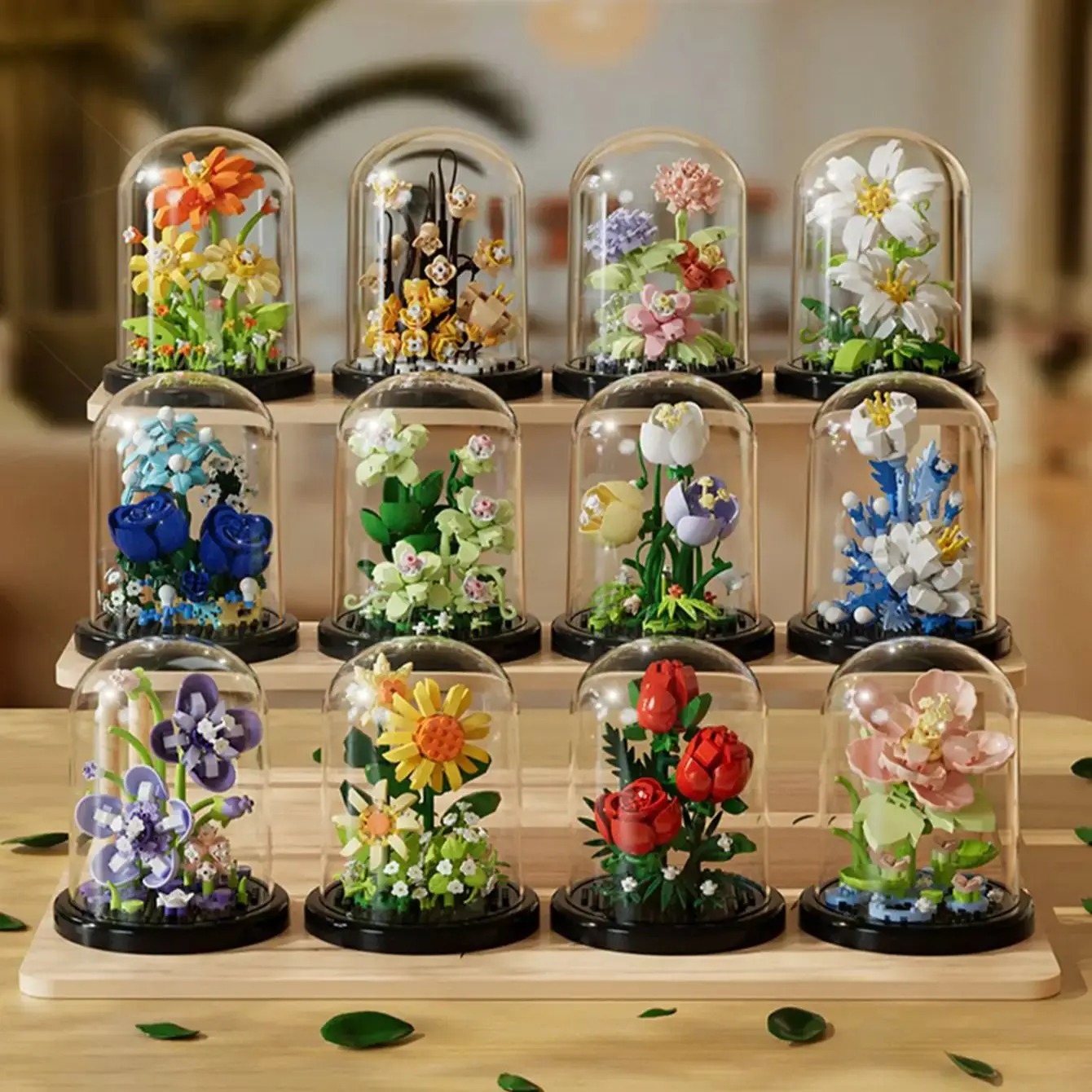 Bonsai Garden Lego - Blok Bangunan Mikro Buket Bunga Abadi