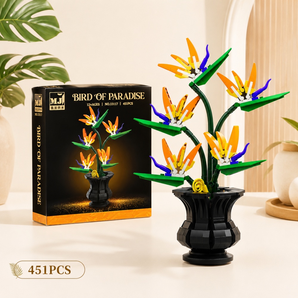 Bonsai Garden Lego - Kit Blok Bangunan Bonsai, 451 Buah