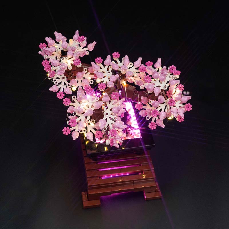 Lazishi 10281 LED set cocok un - Bonsai Garden Lego ulasan dan harga
