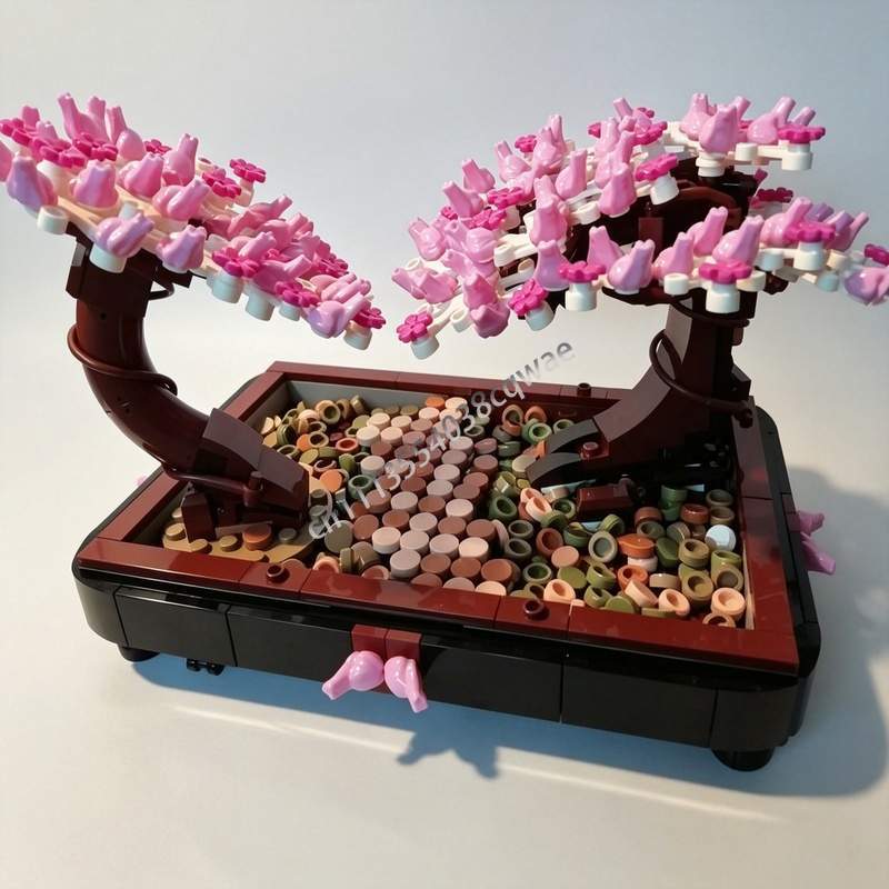 673 Buah Blok Bangunan MOC Poh - Bonsai Garden Lego ulasan dan harga