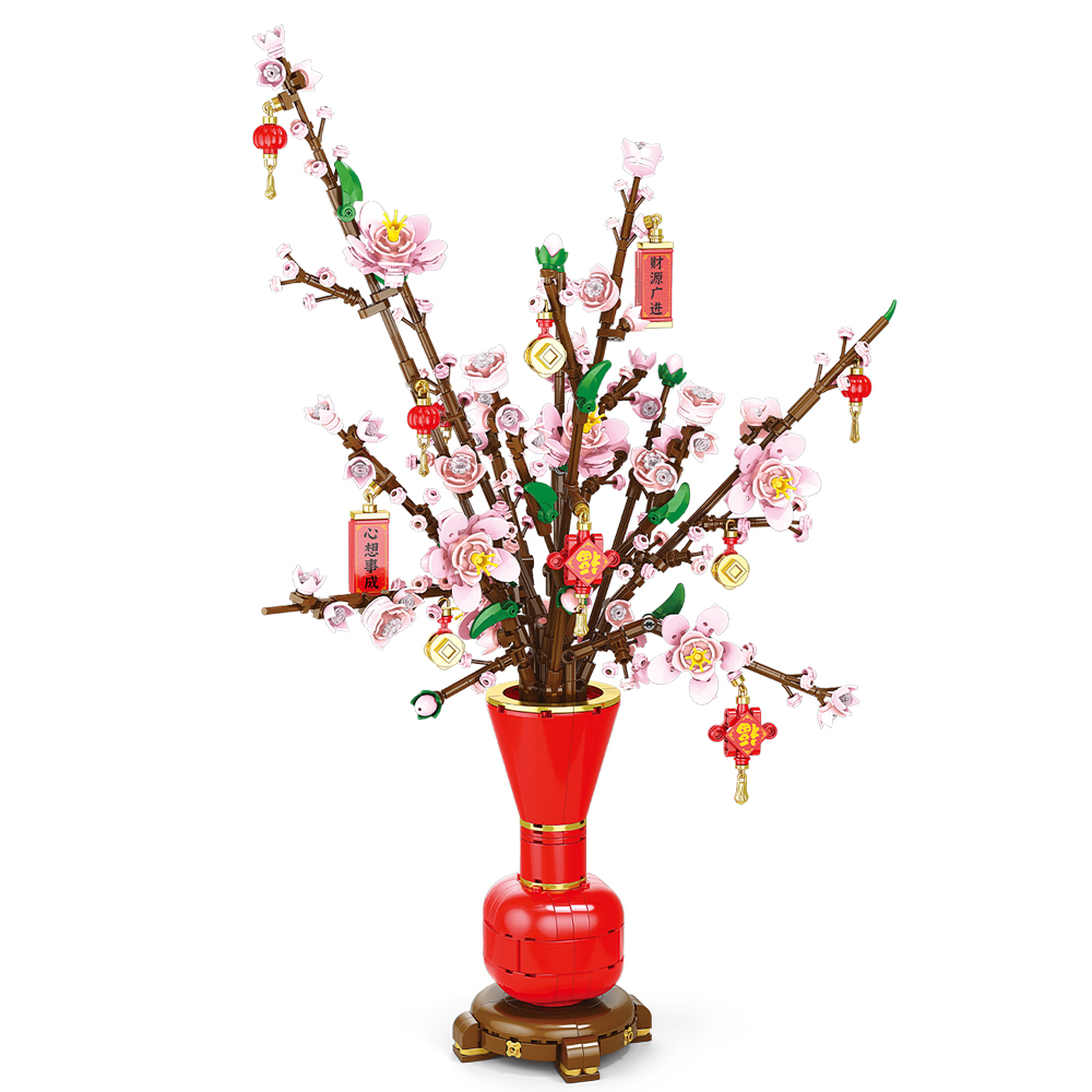 Buket bunga kreatif Kota Model - Bonsai Garden Lego ulasan dan harga