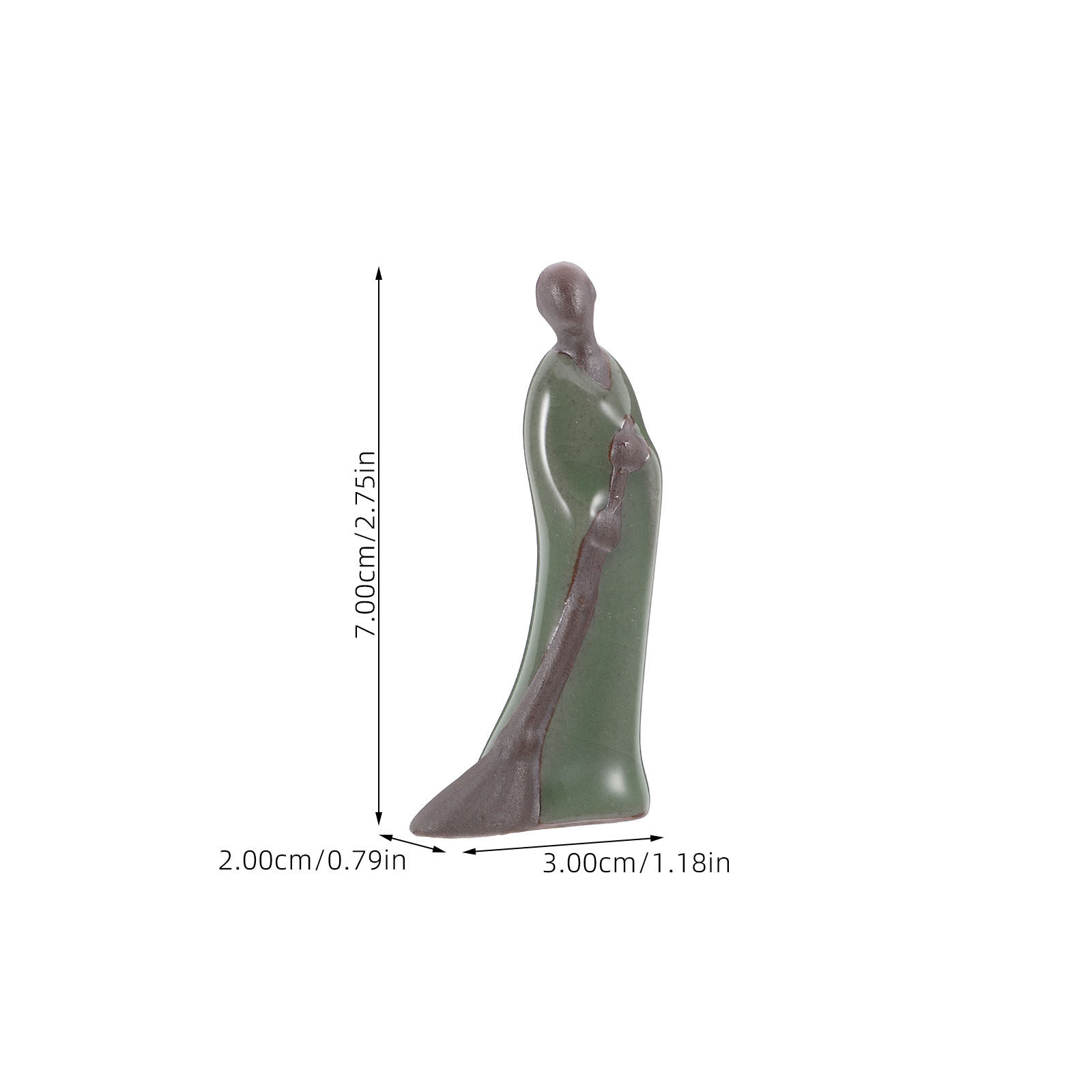 Figur Biksu Zen Mini Keramik D - Bonsai Tree Zen Garden ulasan dan harga
