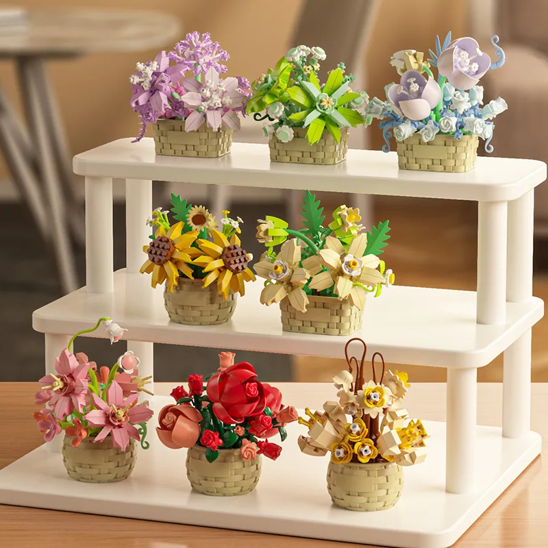 DIY MOC Tanaman Mawar, Bunga M - Bonsai Garden Lego ulasan dan harga