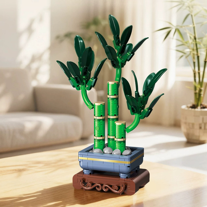 SEMBO Bunga Buatan Blok Bangun - Bonsai Garden Lego ulasan dan harga