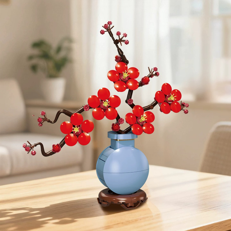 SEMBO Bunga Buatan Blok Bangun - Bonsai Garden Lego ulasan dan harga