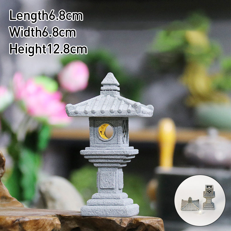 Ornamen Menara Paviliun Batu P - Japan Bonsai Garden ulasan dan harga