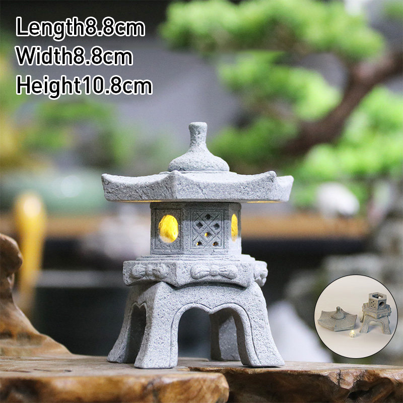 Ornamen Menara Paviliun Batu P - Japan Bonsai Garden ulasan dan harga
