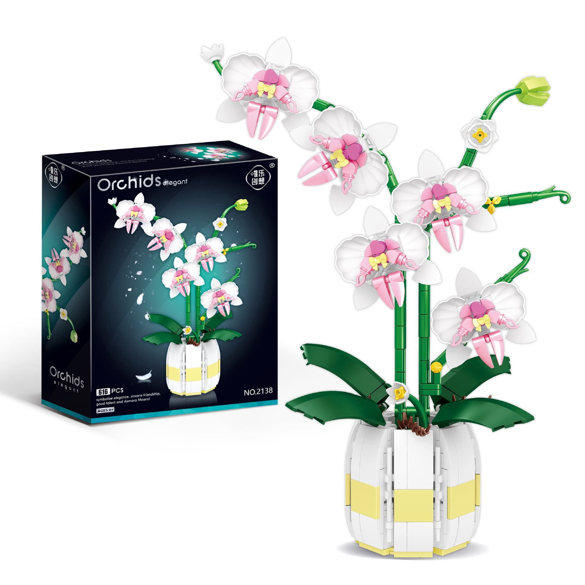 Buket Bunga Anggrek Lucu, Blok - Bonsai Garden Lego ulasan dan harga