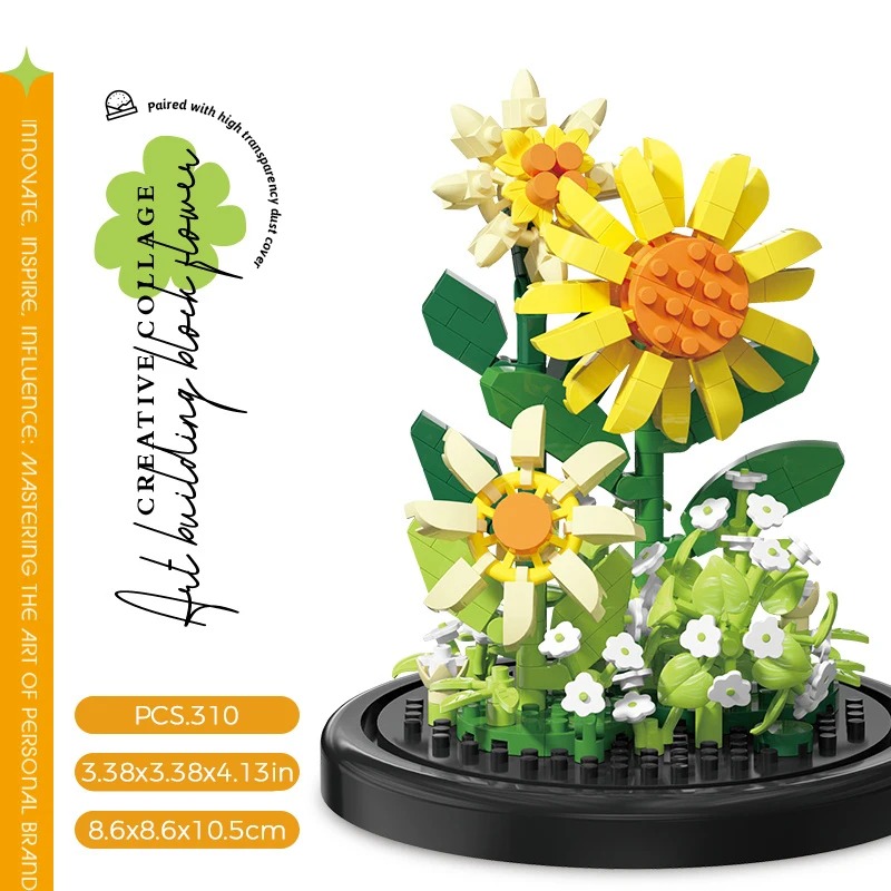 Blok Bangunan Mikro Buket Bung - Bonsai Garden Lego ulasan dan harga