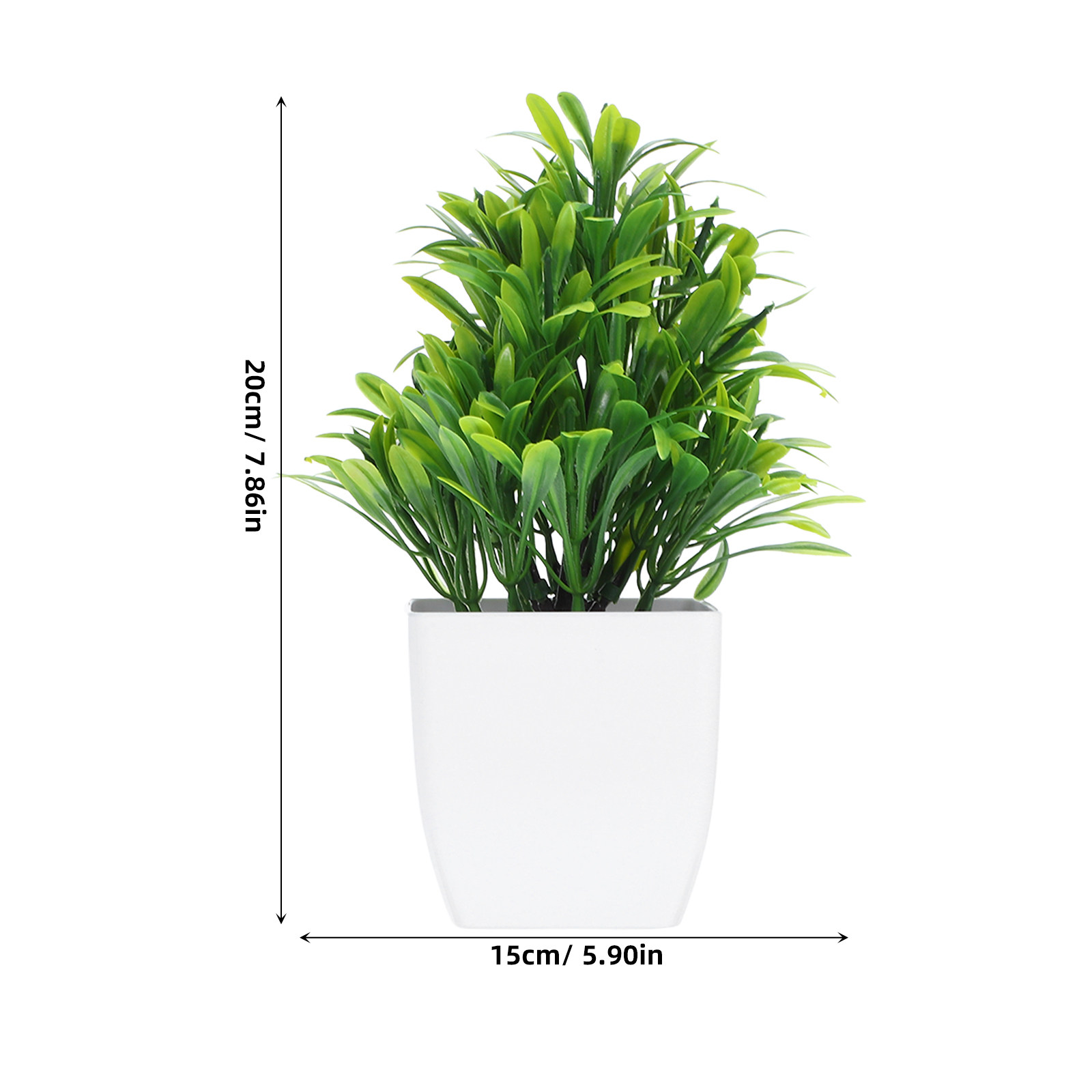4 Buah Tanaman Pot Palsu Reali - Bonsai Garden And Cafe ulasan dan harga