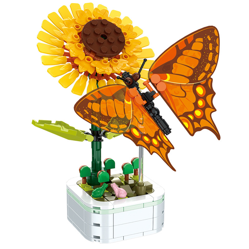 DIY Mini kupu-kupu serangga po - Bonsai Garden Lego ulasan dan harga