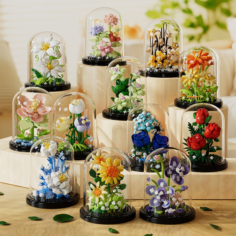 Buket Bunga Bonsai Blok Bangun - Bonsai Garden Lego ulasan dan harga