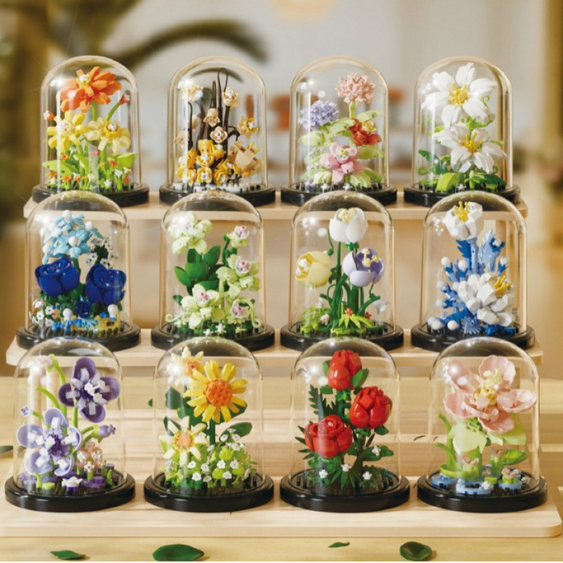 Buket Bunga Bonsai Blok Bangun - Bonsai Garden Lego ulasan dan harga
