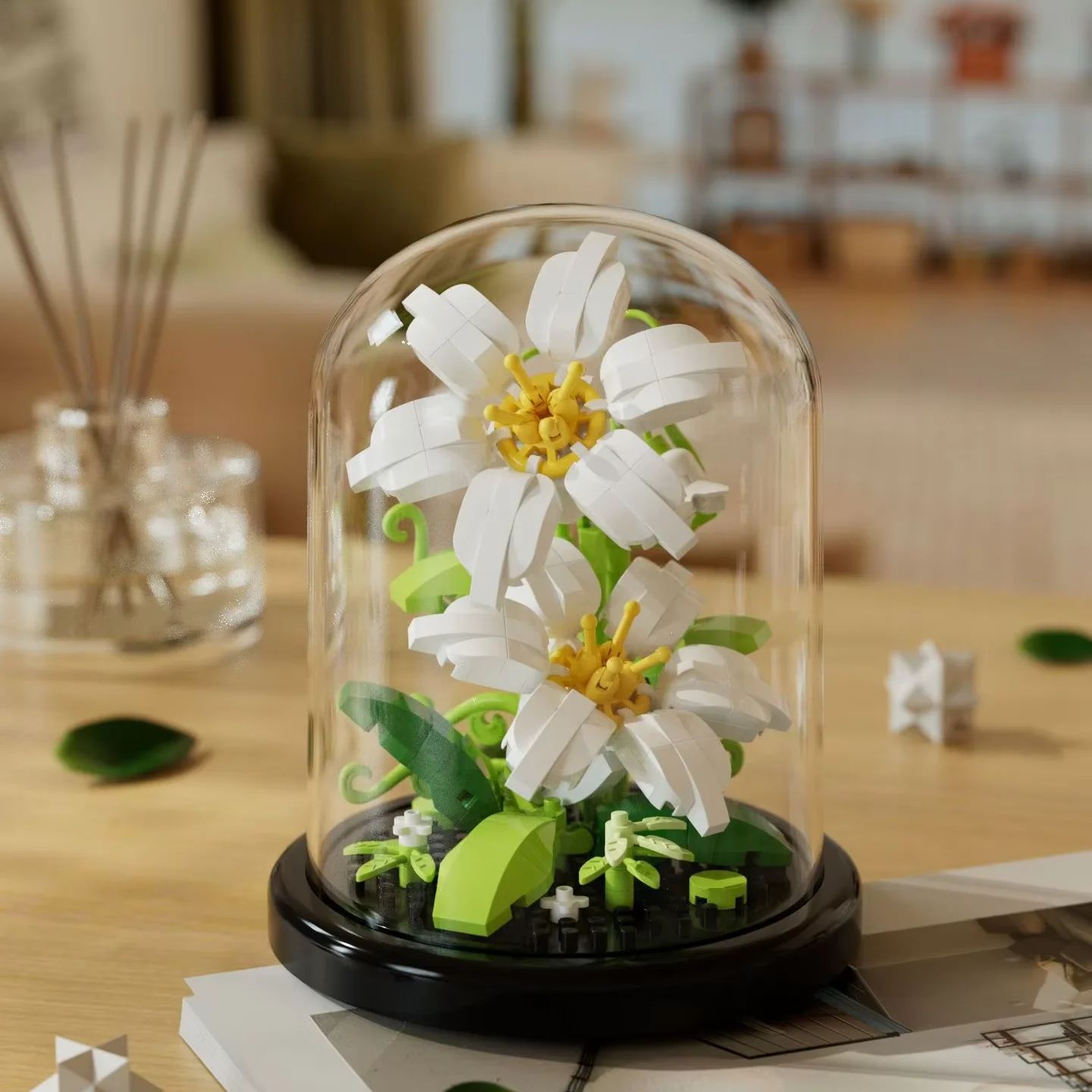 Buket Bunga Bonsai Blok Bangun - Bonsai Garden Lego ulasan dan harga